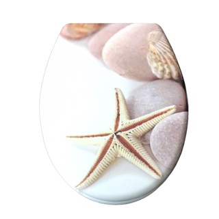 海星石雙面造型緩降馬桶蓋