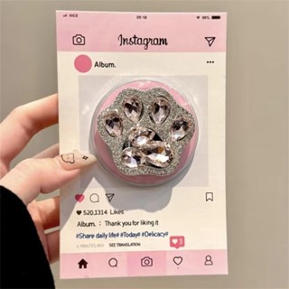 豪華可愛 3D 鑽石貓爪可折疊磁性 Griptok 支架手機指環支架支援 iPhone 16 女孩支架