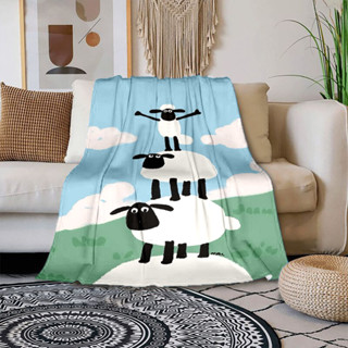 3D S-haun the Sheep Blanket 輕薄法蘭絨蓋毯卡通保暖涼爽防靜電四季適用流行時尚禮物