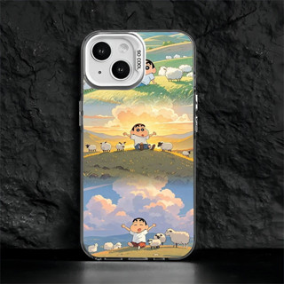 支援客製化定製型號 蘋果16/15 華為 OPPO vivo 小米15 三星s25 新款蠟筆小新彩銀 防摔 手機殼
