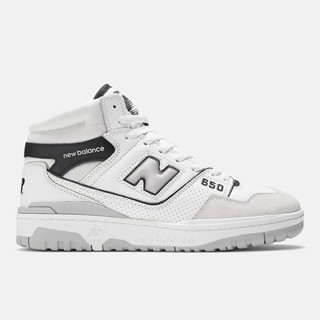 New Balance 男女 復古鞋 運動 經典 NB 650 休閒 D楦 中筒 皮革 穿搭 白灰 [BB650RWH]