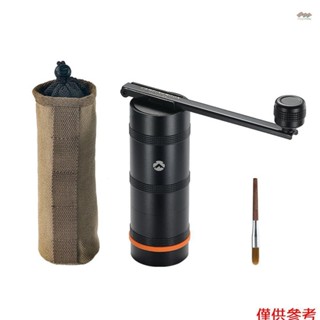 手動咖啡研磨機不銹鋼錐形毛刺咖啡研磨機,帶折疊手柄,用於露營