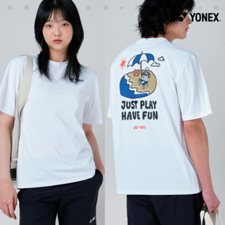 Readystock 全新 YONEX Unix 羽毛球衫短袖 100% 棉中性運動休閒 T56