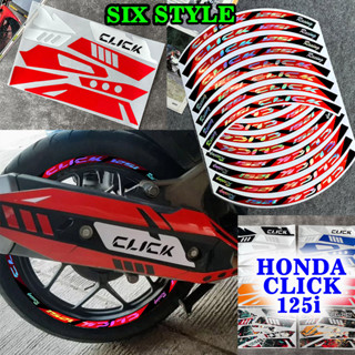 Honda CLICK 125i V2 V3 隔熱貼紙 - 反光排氣管貼花 | 高溫防水保護 | 防滑裝飾罩