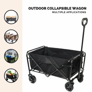 Wagon 可折疊手推車 65x42x32cm 折疊商品手推車起重機輪 PR55