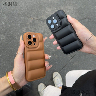 活動🎈簡約ins純色蘋果16promax手機殻iPhone15/14/13/12/11羽絨氣墊XR