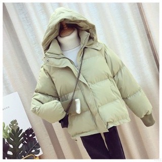 桃園出貨❀韓潮時尚2024秋冬季黃鴨羽絨棉服女短版小個子百搭新款加厚保暖麵包服 大尺碼外套 女生外套 羽絨棉服 棉衣