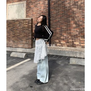 疊穿蕾絲裙🤍 韓國小眾ins博主搭配蕾絲半身長裙設計感裙 疊疊樂穿搭透明裙 IG網同款透明半身裙 疊穿裙子