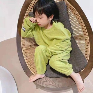 Smile Kids 兒童睡衣 秋冬款 臺灣出貨 童裝男女童睡衣2025冬季新款兒童韓版珊瑚絨家居服中大童加厚套裝