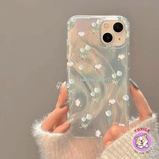 白色鬱金香手機殼適用於 iPhone 16Pro Max girl 11 12mini 13Pro Max 14Plus