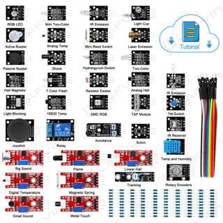 LAFVIN 37 合 1 傳感器模組套件,適用於 Arduino UNO R3 Mega2560 Mega328 Na