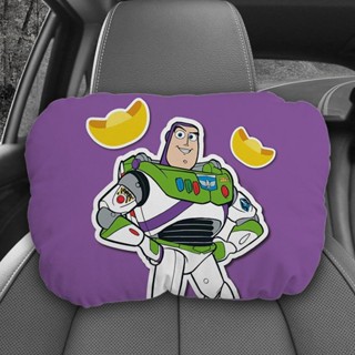 巴斯光年汽車頭枕車用護頸枕頭超軟可愛個可調整車用座椅枕Buzz Lightyear Car Headrest Car N