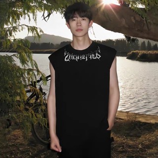 《現貨下單》240克純棉重磅夏季美式背心男士印花寬鬆潮流運動無袖無袖潮牌T恤休閒鞋男大尺碼男鞋男鞋跑鞋運動鞋運動鞋男