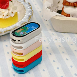 XIAOMI MI 適用於小米手環 9 8 保護殼手錶配件保險槓框架保護殼的軟矽膠保護套