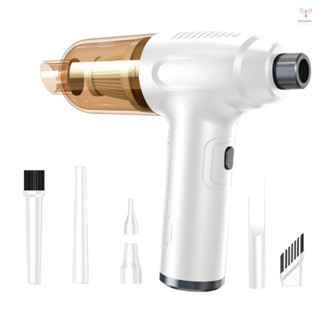 車載無繩吸塵器 2 合 1 多功能鼓風機手持式除塵器充氣泵支援充氣/吸力/吹氣/真空吸塵器,適用於家庭辦公汽車清潔
