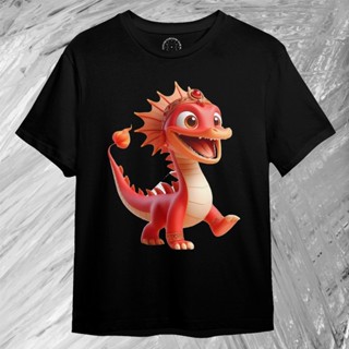 3d 小龍微笑 - Kaos Distro Premium 原創 3D 紅龍微笑 - DT1003