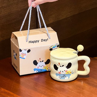 【新店開業 關註有禮】馬克杯 陶瓷杯 咖啡杯 奶fufu陶瓷馬克杯子 帶蓋帶勺 送女生生日禮物 閨蜜實用伴手禮禮盒裝
