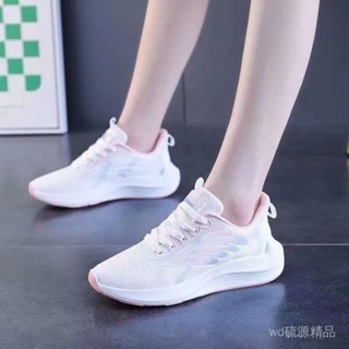 跑步鞋2025輕便休閒鞋透氣女夏季飛織旅遊鞋新款女鞋超輕運動鞋