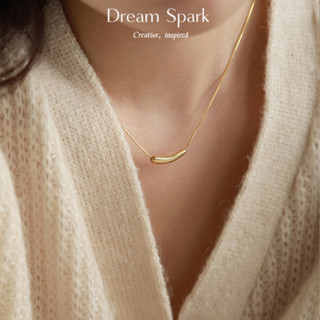 Dream Spark｜法式簡約小茄子鈦鋼項鍊女時尚不規則精緻輕奢頸鍊小眾氣質鎖骨鏈