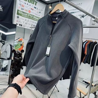 《現貨下單》冬季套頭大學T耐磨高彈雙面德絨男女同款戶外保暖長袖半拉鍊抓絨衣針織上衣背心馬甲馬甲背心針織洋裝背心洋裝v領