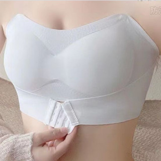 愛依依 裹胸 內衣 文胸 胸罩 美背S-XL夏季無肩帶內衣女防滑聚攏小胸隱形抹胸防走光內搭-3699.