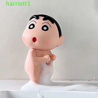 HARRIETT蠟筆小新人物,模型玩具PVC娃娃野原新之介手辦,長鼻子雕像Q版沐浴陪伴玩具
