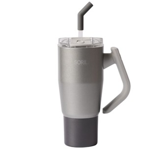 SORIL 玩轉手把隨行杯950ml-鉑灰(口徑9.9/高24/底徑7.4cm / SRR0950)[大買家]