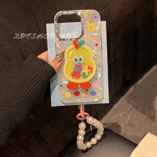 水果支架鏈殼圖案手機殼適用於 iPhone 16ProMax 16Plus 15 14 13 12 防震保護殼