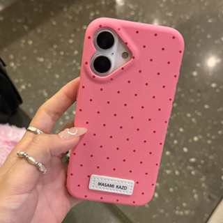 仿皮質波點 愛心鏡頭貼框 防摔手機殼 適用 蘋果 iPhone 16 15 14 13 12 11 Promax 保護殼