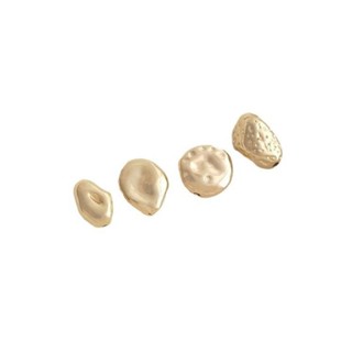 宏雲Hongyun-Ala新品-14k包金保色不規則異形隔珠石頭珠巴洛克花瓣隔片diy手工珍珠飾品