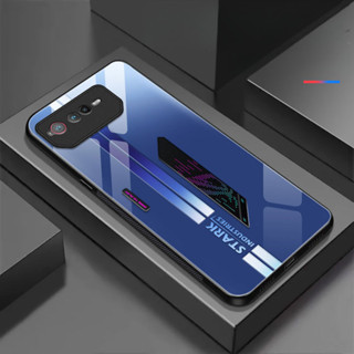 適用於rog/華碩ROG遊戲手機的鋼化玻璃外殻華碩rog6 5s 5 3漸變鋼化玻璃手機殻女