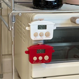 ins廚房時間管理器多功能計時器可愛小電飯鍋家用炒菜煮飯定時器♥甜心安心購