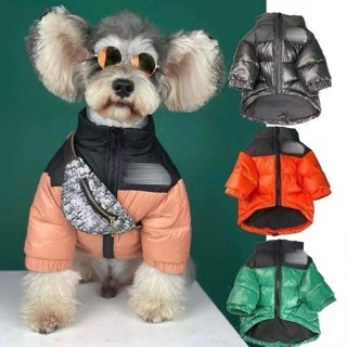 【樂樂寵物】狗面貓狗秋冬加厚保暖百搭羽絨棉服寵物狗狗衣服冬天棉衣黑色外套