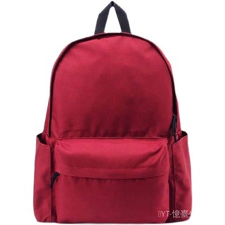 新品熱銷 免運🎀無印男女通用舒適雙肩揹包學生書包可插入拉桿箱大容量雙肩包
