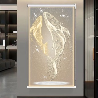 🔥臺灣熱賣🔥北歐輕奢捲簾免打孔遮陽遮光防水防油臥室衛生間窗簾廚房客廳窗戶《優選》