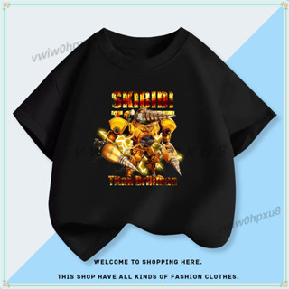 ✨臺灣出貨👕泰坦黃金電鑽人短袖 馬桶人 電鑽人衣服 純棉180g 兒童短袖 短褲 夏季新款 純棉上衣 T恤衫 圓領T恤