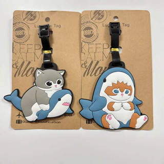 束帶 行李箱束帶 魔鬼氈束帶 日本鯊魚貓可愛毛絨玩偶貓咪吊飾鯊貓行李牌吊牌吊飾行李箱小飾品