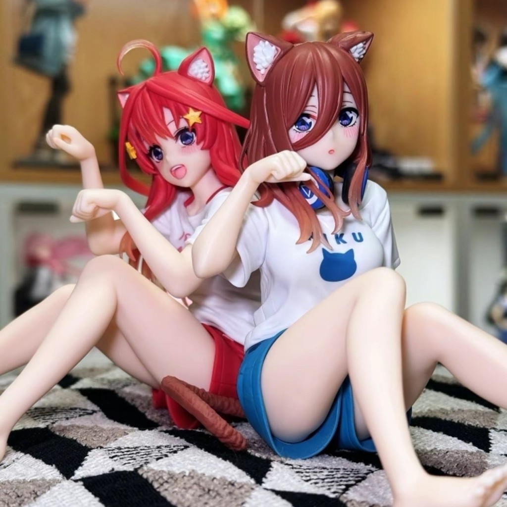 🌸精選好物🌸中野三玖 三玖 五等分的花嫁一番賞 中野二乃 五等分 pvc 三玖公仔 五等分的花嫁 二乃 五等分的新娘