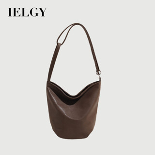 IELGY 復古女版簡約大容量手提水桶包
