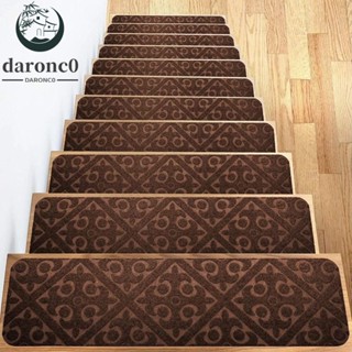 DARONC0樓梯墊現代設計耐用聚酯便攜式可重複使用防墜落吸水歐洲模式保護地板地毯地板墊