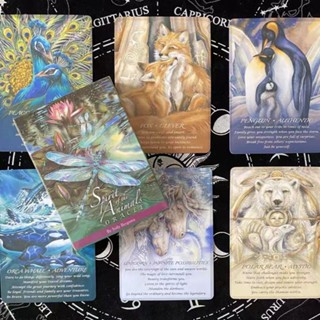 桃園出貨-動物之魂神諭卡 贈中文翻譯 Spirit Of The Animals Oracle 英文定製牌卡 能量卡牌