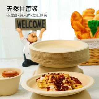 臺灣出貨 一次性餐盤 免洗餐具 派對聚餐家用碗具 外賣餐具 紙盤 紙盤子 紙餐盤 露營餐盤 派對餐具 免盤 蛋糕紙盤