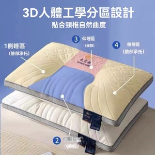 可水洗枕頭 助眠枕 頭枕 高檔枕芯 按摩枕 護頸枕 頸椎頭枕 一對 一隻 單人頭枕 酒店頭枕 宿舍睡覺枕頭 家用成人頭枕