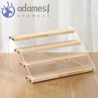 ADAMES亞克力收納展示架,2/3/4/5層大容量人偶模型架子,梯型透明香水化妝品儲物支架房間