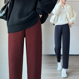 實拍加絨加厚秋冬款哈倫褲女高腰顯瘦運動衛褲老爹褲休閒蘿蔔褲女