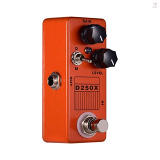 Moskyaudio D250X 迷你電吉他過載前置放大器效果踏板2款全金屬外殼真旁路