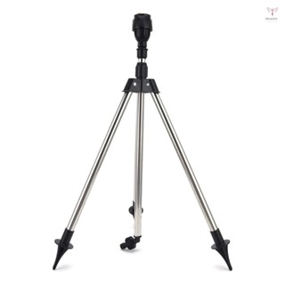 Toyutw)360度旋轉灌溉灑水器帶伸縮三腳架自動旋轉噴霧器花園草坪澆水灑水器