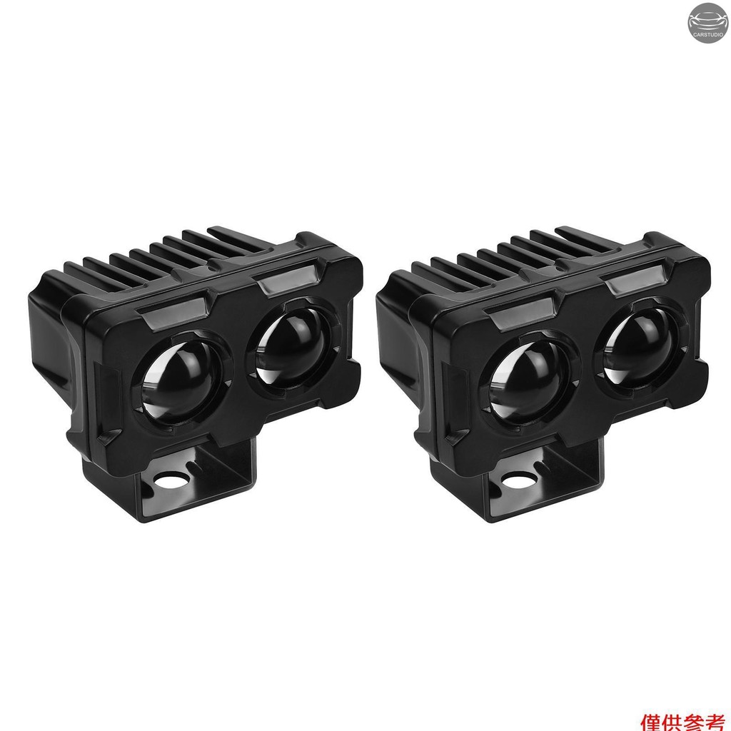 2 件裝摩托車駕駛燈迷你 LED 大燈霧燈 30W/45W 5000-6500K 超亮聚光燈,適用於摩托車卡車 ATV