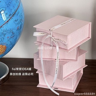🫧禮物の外套 粉色ins正方形首飾禮品盒多巴胺禮物閨蜜女友生日小型禮物包裝盒 畢業禮物包裝盒 裝禮物的盒子