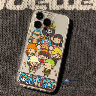 ins航海王人物全員適用蘋果16PRO手機殼iPhone15/14情侶13mini透明11全包7p卡通xsmax防摔軟殼